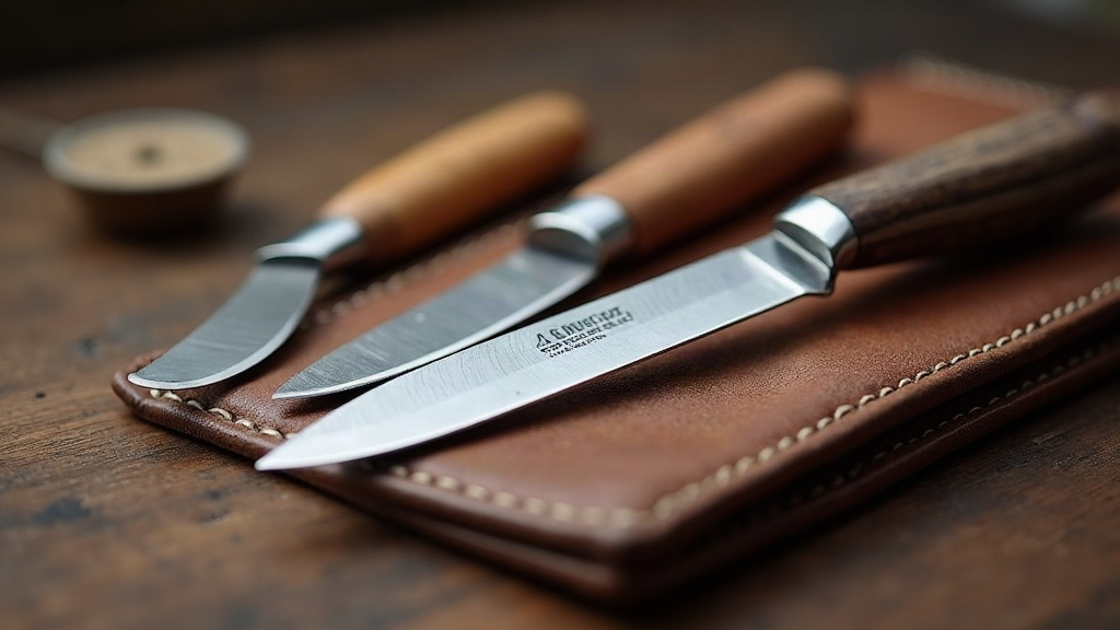 French Skiver vs Japanese Skiving Knife for Wallet Edges