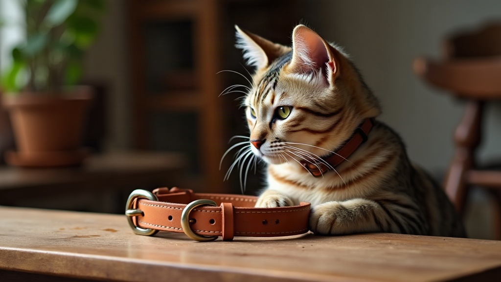 Making Safe Breakaway Leather Collars for Indoor Cats